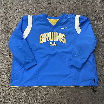 Nike UCLA Bruins Windbreaker Blue Pullover On Field Mens Sz 4XL  • $199.99