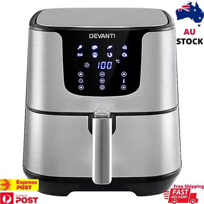 Air Fryer 7L LCD Fryers Oil Free Oven Airfryer Kitchen Healthy Cooker 60mn Timer • $94.95