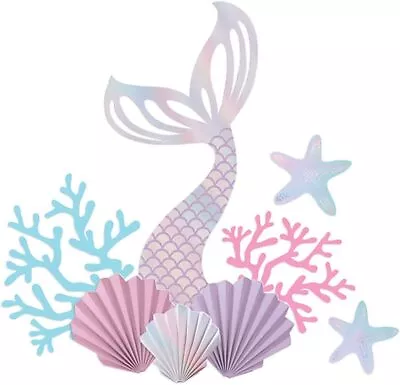 Shimmering Mermaids Little Girl Kids Birthday Party Room Wall Decorating Kit • $22.57