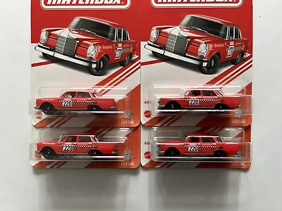 2023 Matchbox 70 Years Mercedes-Benz 220 SE Sedan Target Red Edition Lot Of 4 • $15