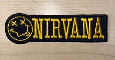 For NIRVANA FACE IRON ON SEW EMBROIDERED PATCH BADGE COLLECTABLE METAL BAND • £2.49