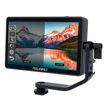 $259.99 • Buy FEELWORLD F6 Plus V2 6 Inch Camera Field Monitor 3D LUT Touch Screen 4K HDMI HDR