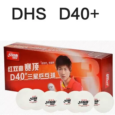 $19.80 • Buy 10x DHS 3-Star D40+ Table Tennis ABS Plastic Balls DING NING ITTF Approved