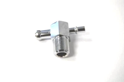 $18.95 • Buy Intake Manifold Vacuum T Fitting 3/8  NPT Thread 1/4  & 3/8  Nipple Steel ZINC 