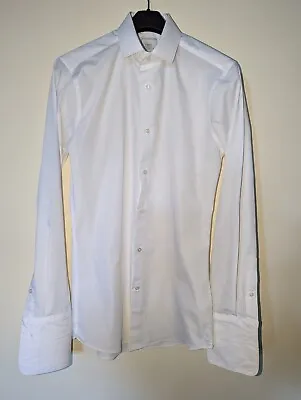 Next Tailoring Size 14 Ins Collar Slim Fit Dress Shirt. French Cuff Worn Once • £8.99