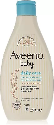 AVEENO Baby Daily Care Hair And Body Wash 250ml (2 Pack) • £13.99