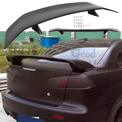 For Mitsubishi Lancer 88-2019 Carbon Fiber Rear Trunk Spoiler Wing Lip GT Style • $154.98