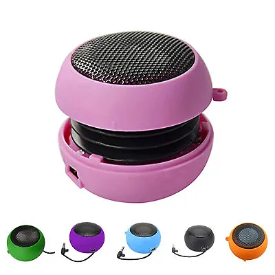Mini Speaker 3.5mm Jack Plug In Stereo MP-3 Portable ​for Laptop Computer Player • £7.84