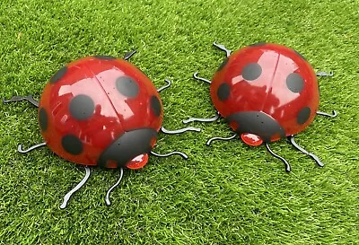 £8.49 • Buy 2 X Garden EXTRA Large PLASTIC Ladybirds Ladybugs 🐞 Ladybird With Fittings