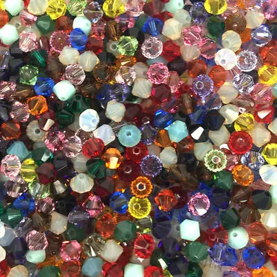 1000pcs Mix 2/3/4/5/6/8mm Glass Crystal Bicone Beads #5301 Fashion Jewelry • $4.99