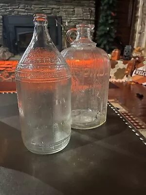 Vintage 1/2 Gallon Dads Root Beer Bottle And Vintage Ribbed One Gallon Jug • $35