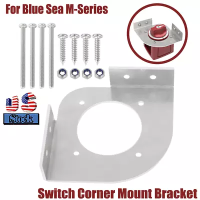 Bass Boat Battery Disconnect Switch Corner Mount Bracket For MARINE / RV /CAMPER • $14.99