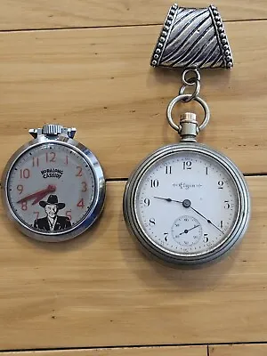 Lot Of 2 Men Elgin Vintage Pocket Watch Repair Please Read Discription • $60