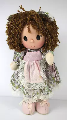 Vintage World Of Music Kids Wind Up Musical Curly Hair Doll Original Box • $29.99