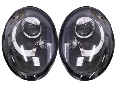 LED Projector Headlights W/High-Low Beam For 06-11 Volkswagen BEETLE - Black • $399.89