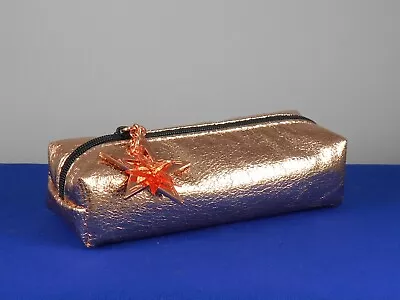 MAC Cosmetics Rose Gold Lucky Stars Lipgloss Lipstick Pouch Small Cosmetic Bag • $11.99