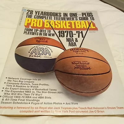 1970-71  Pro Basketball 28 Yearbooks In One  All Teams Viewers Guide NBA ABA • $9