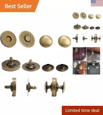 Magnetic Button Clasps - 20 Sets - 14mm - Coppery - DIY Craft Sets For Sewing • $21.99