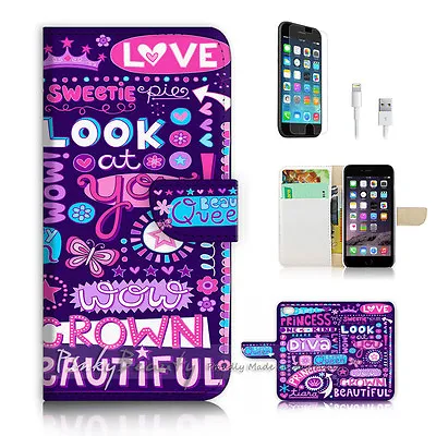 ( For IPhone 6 / 6S ) Wallet Case Cover P2497 Girl • $12.99