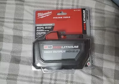 Milwaukee M18 High Output 12AH Lithium Ion Battery HD12.0 - 48-11-1812 • $81