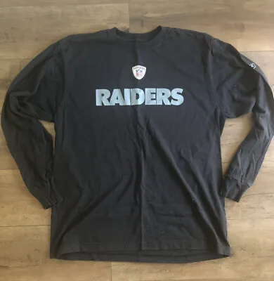 Oakland/Las Vegas Raiders Mens Long Sleeve T-Shirt Large Black NFL Equipment • $24.99