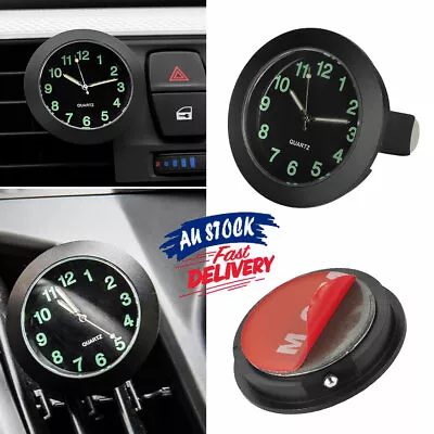 Interior Car Digital Gauge Clock Auto Dashboard Luminous Quartz Analog Watch • $11.75
