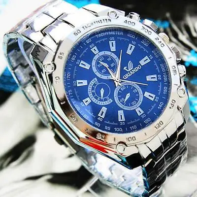 $8.99 • Buy Men's Watch Relojes De Hombre Stainless Steel Quartz Luxury Classic Watches US