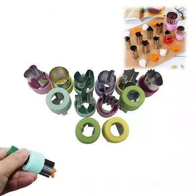 Stainless Steel DIY Pastry Tools Vegetable Fruit Carving Cartoon Flower Molds • $8.27