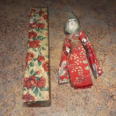 Vintage 🔥Antique Made In Japan Doll Unique With Rose 🌹Box • $14.32