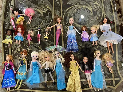 LOT  Princess Royal Shimmer Cinderella Little Mermaid Dorthy  Ladybug Dolls • $39