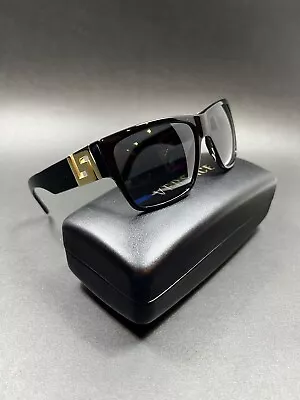 Versace  VE4296 GB1 87 Black Grey Lens Square Sunglasses 59mm Case And Cloth NIB • $112.99