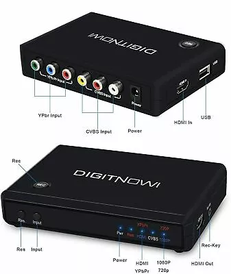 $59.99 • Buy HD Game Capture Video Capture Device HDMI Video Converter For PS4 Xbox LiveTV
