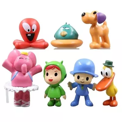 7pcs Set Pocoyo Toy Figure Pocoyo Elly Pato Loula Nina Sleepy Bird Fred • $11.99