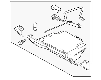 Genuine Volvo Glove Box 8630202 • $67.81