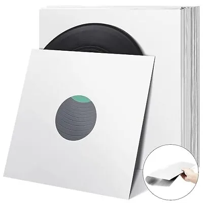 40 Pcs 12 Inch Vinyl Record Sleeves Blank Album Jackets Paper Poly Inner • $35.06