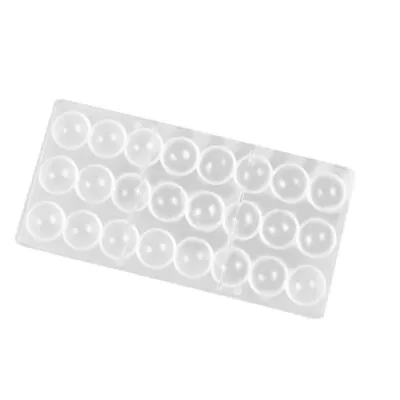 24 Cavity Dessert Tray Round Serving Circular Ice Cube Acrylic • £12.78