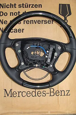 1 Mercedes CLK W209 SL W230 CLS W219 W463 AMG Wooden Steering Wheel R230 G Class Steering Wheel • $1067.78