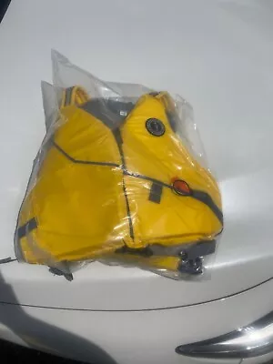 New W/ Tags MTI MUSTANG SURVIVAL Life Jacket Yellow / Grey Adult M / L • $49.99