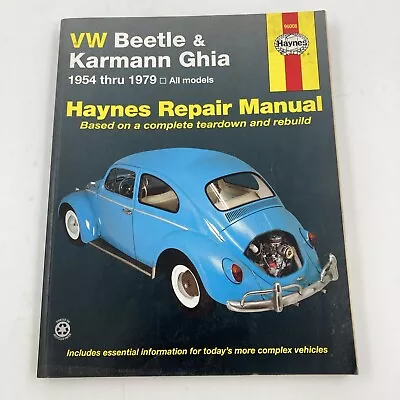 Repair Manual  Haynes 96008 For Volkswagen Beetle And Karmann Ghia 1954 - 1979 • $13.96