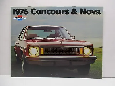$8.99 • Buy 1976 Chevy Concours Nova Car Dealer Brochure Parts Gas Sign Race Vintage Engine