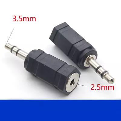 3.5mm To 2.5mm Jack Audio Earphone Straight Stereo Plug Male To Female Adapter • £5.12