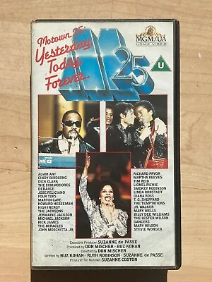 Motown 25 - Yesterday Today Forever U VHS PAL MGM/UA Home Video Rare • £7