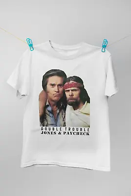 $18.04 • Buy Johnny Paycheck & George Jones Cotton Black All Size Unisex Shirt C295