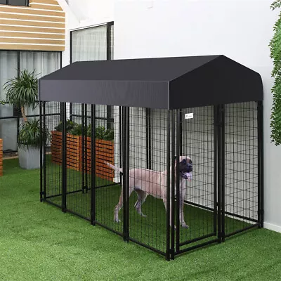 XL Large Dog Enclosure Playpen Run Chicken Hen Kennel Cage Outdoor Backyard Farm • £112.91