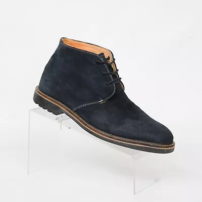 Martin Dingman Blue Suede Leather 3 Eye Chukka Ankle Boot Shoes Mens 9 M Casual • $89.99