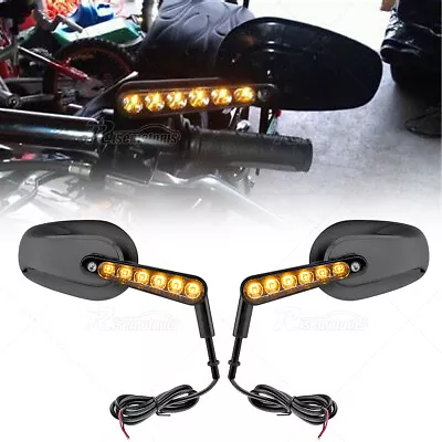 For Harley V-Rod VRod Muscle VRSCF Motorcycle Side Mirrors With LED Turn Signals • $49.88