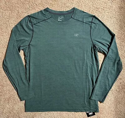 Arc'teryx Men's Cormac Crew Long Sleeve T Shirt Outdoor Pytheas Heather M NEW • $50.99