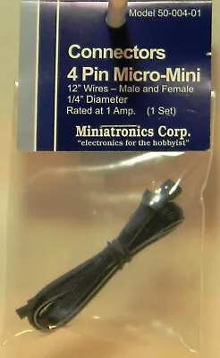 NEW Miniatronics 50-004-01 4 Pin Micro-Mini Connector • $17.50