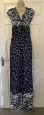 Long Tall Sally Navy Maxi Dress Size 14 • £24.99