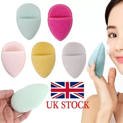 1 Facial DEEP CLEANSING Puff Exfoliating Sponge Loofa Face Brush Pad Finger Mitt • £3.11